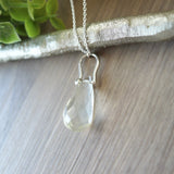 Lemon Quartz Necklace, Drop