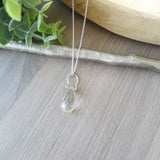 Lemon Quartz Necklace, Drop