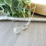Lemon Quartz Necklace, Drop