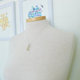 Lemon Quartz Necklace, Drop