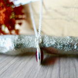 Garnet Necklace, Smooth Round