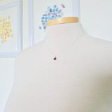 Garnet Necklace, Smooth Round