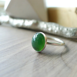 Serpentine Ring, Oval, Smooth