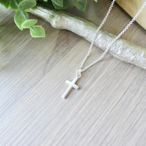 Cross Necklace, Mini, Narrow