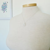 Moonstone Necklace, Long Hexagon, Flat Top