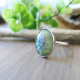 Sterling Opal Ring, Oval