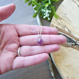 Ruby Necklace, Faceted Square