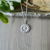 Sunflower Necklace, Large Center