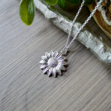 Sunflower Necklace, Large Center