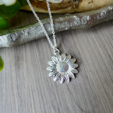 Sunflower Necklace, Large Center