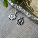 Sunflower Necklace, Large Center