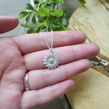 Sunflower Necklace, Large Center