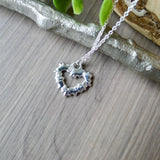 Heart Necklace, Floral