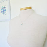 Amazonite Necklace, Faceted Hexagon