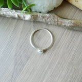 Aquamarine Ring, Smooth Round, 5mm