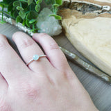 Aquamarine Ring, Smooth Round, 5mm