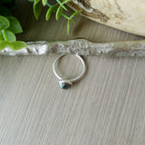 Hematite Ring, Faceted, Round