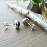 Sapphire Studs, Tear Drop, Faceted