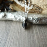 Onyx Necklace, Faceted, Round