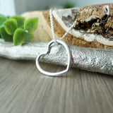 Heart Necklace, Minimalist