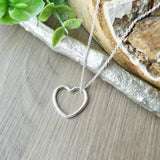 Heart Necklace, Minimalist
