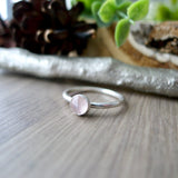 Rose Quartz Ring, 5mm