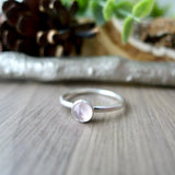 Rose Quartz Ring, 5mm