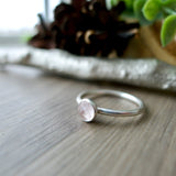 Rose Quartz Ring, 5mm