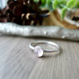Rose Quartz Ring, 5mm
