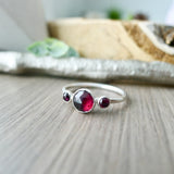 Garnet Ring, Triple