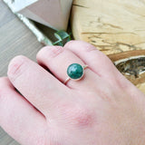 Emerald Ring, Round, Faceted