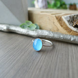 Turquoise Ring, Doublet, Oval, Faceted