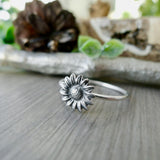 Sunflower Ring, Small Center