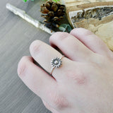 Sunflower Ring, Small Center