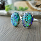 Sterling Opal Ring, Oval