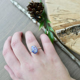 Sterling Opal Ring, Oval