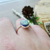 Sterling Opal Ring, Oval