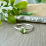 Peridot Ring, Faceted