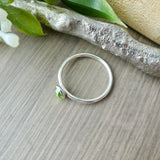 Peridot Ring, Faceted