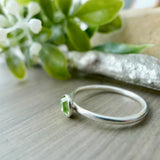 Peridot Ring, Faceted