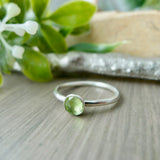 Peridot Ring, Faceted