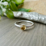 Citrine Ring, Faceted