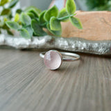 Rose Quartz Ring, Large