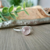 Rose Quartz Ring, Large