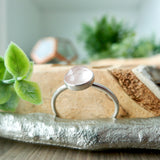 Rose Quartz Ring, Large