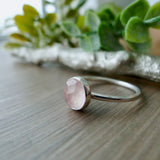 Rose Quartz Ring, Large