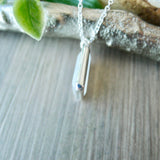 Moonstone Necklace, Emerald Cut