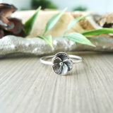 Violet Flower Ring