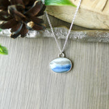 Dawn Necklace, Blue Opal, Faceted