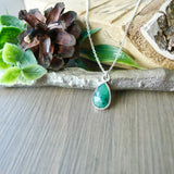 Emerald Necklace, Faceted, Tear Drop,